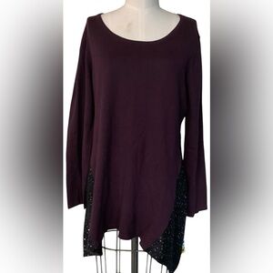 Style&co. Petite PXL Rhone Combo Pullover Sweater